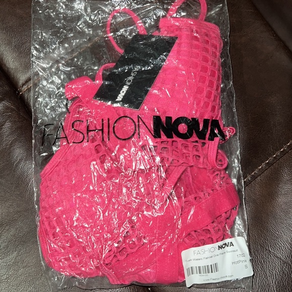FashionNova Fishnet One Piece Swimsuit - Picture 2 of 5